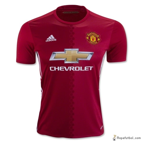 Camiseta Manchester United Replica Primera Ropa 2016/17 Rojo